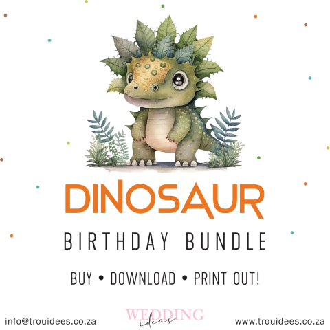 Dinosaur Children’s Party Stationery